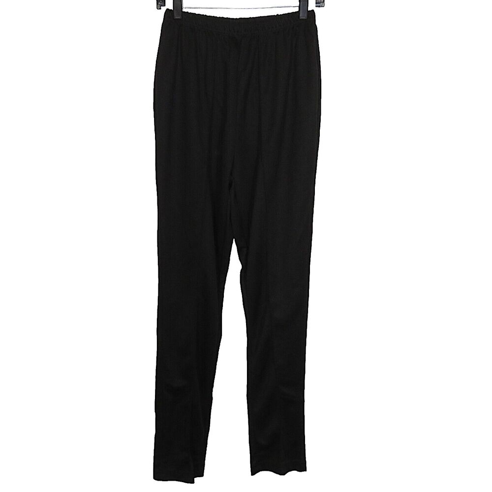 Woman Within Black High Rise Pull On Tapered Leg Dress Pants Plus Size 14W TALL